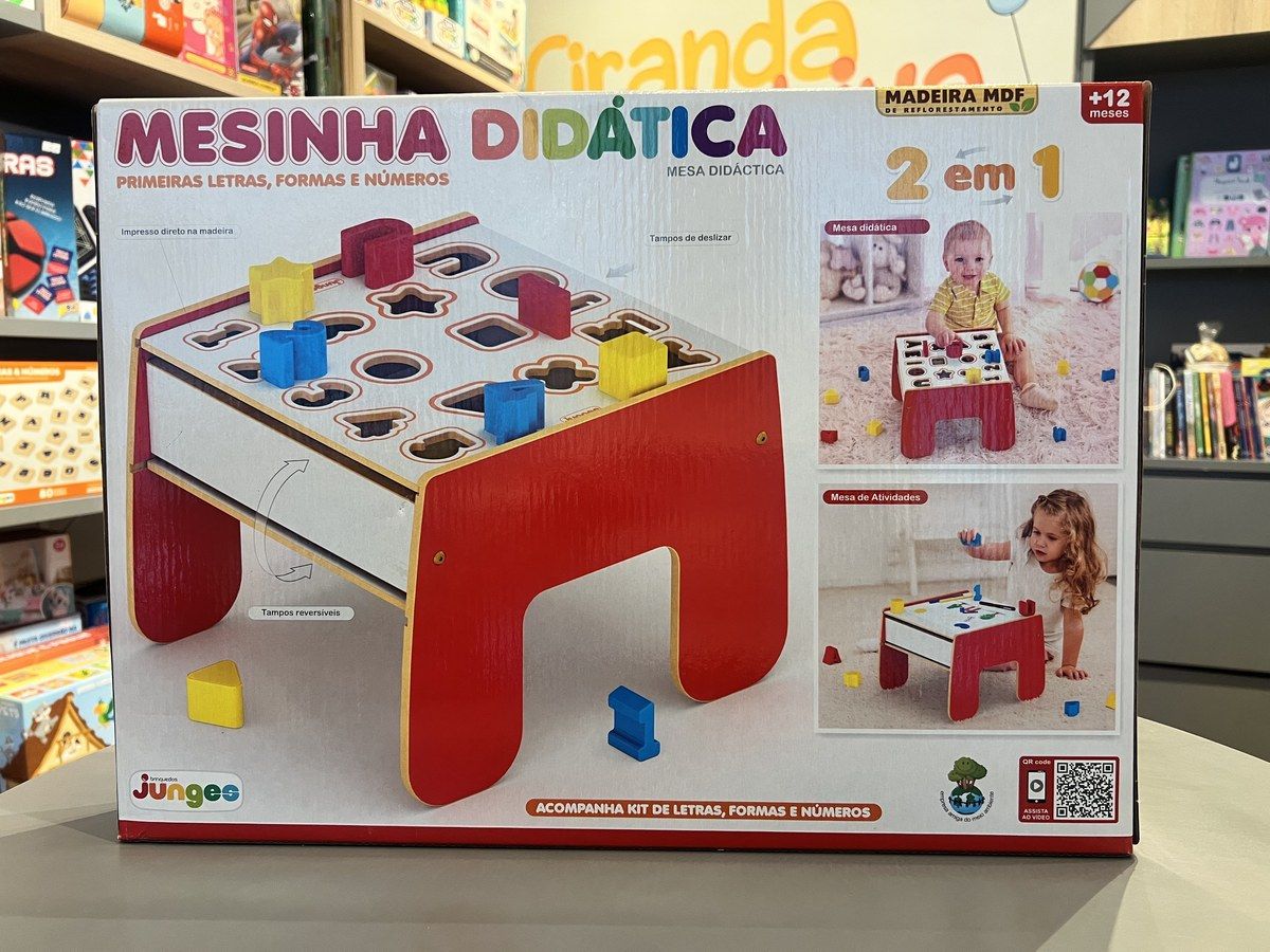 Mesinha Didática 2 em 1 — foto tirada na loja